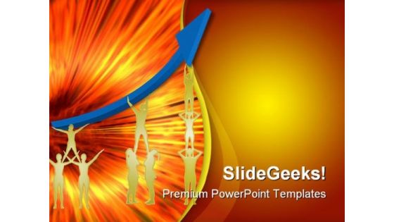 Golden Teamwork Arrow Leadership PowerPoint Themes And PowerPoint Slides 0711 Golden Teamwork Arrow Leadership PowerPoint Themes And PowerPoint Slides 0711
