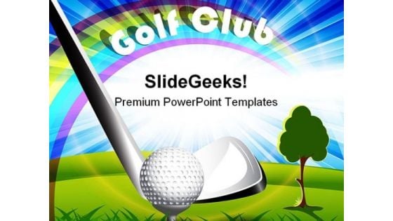 Golf Club Sports PowerPoint Templates And PowerPoint Backgrounds 0211