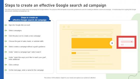 Google Ads Categories Steps To Create An Effective Google Search Ad Campaign MKT SS V