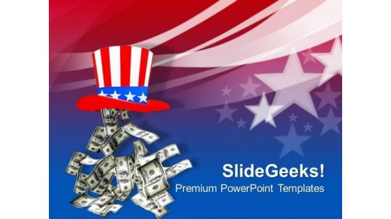 Government Money Stars Americana PowerPoint Templates And PowerPoint Themes 1012