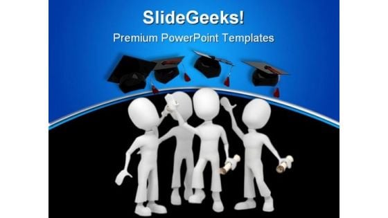 Graduate Success PowerPoint Template 1110