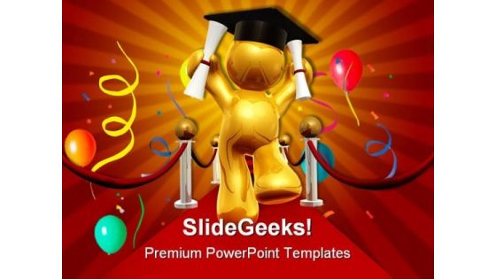 Graduation Education PowerPoint Template 0810