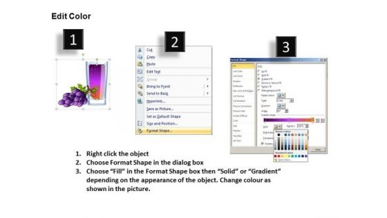 Grape Juice PowerPoint Image Clipart Slides