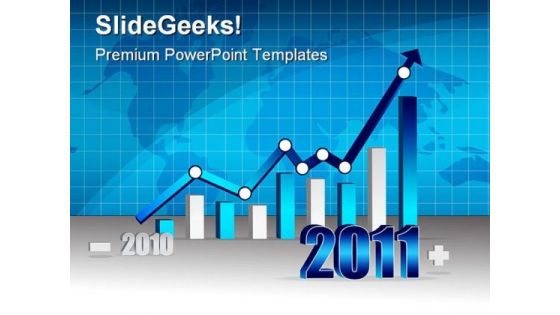 Graph 2011 Business PowerPoint Template 0810