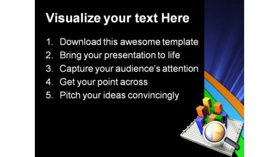 Graph Business PowerPoint Template 0510