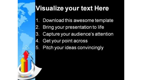 Graph Business PowerPoint Template 0810