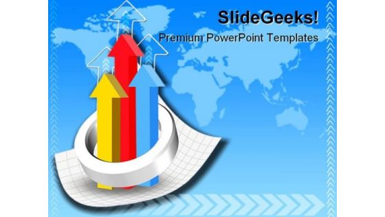 Graph Business PowerPoint Template 0810