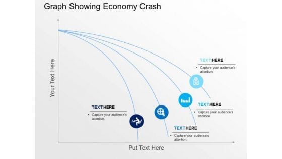 Graph Showing Economy Crash PowerPoint Templates