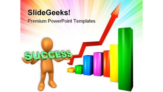 Graph Showing Success Business PowerPoint Templates And PowerPoint Backgrounds 0611