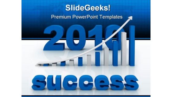 Graph Success PowerPoint Template 0810