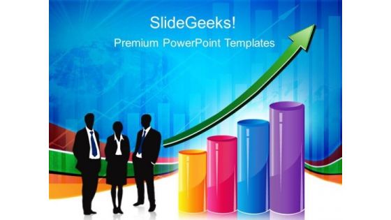 Graph With Arrow Business PowerPoint Templates And PowerPoint Themes 0212