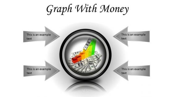 Graph With Money Business PowerPoint Presentation Slides Cc