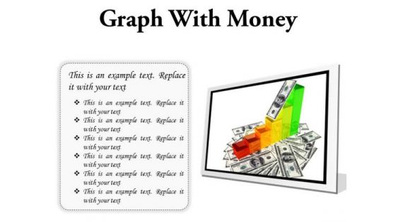 Graph With Money Business PowerPoint Presentation Slides F