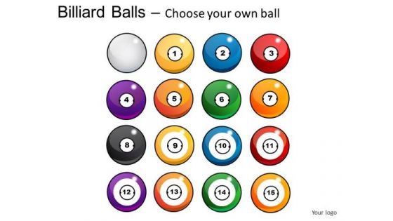 Graphic Billiard Balls PowerPoint Slides And Ppt Diagram Templates