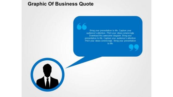 Graphic Of Business Quote PowerPoint Templates