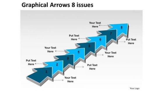 Graphical Arrows 8 Issues Make Flowchart PowerPoint Templates Graphical Arrows 8 Issues Make Flowchart PowerPoint Templates