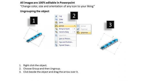 Graphical Arrows 8 Issues Make Flowchart PowerPoint Templates