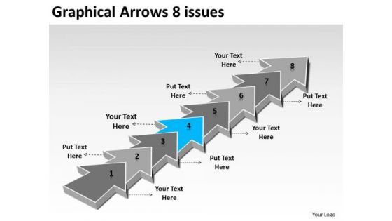 Graphical Arrows 8 Issues Ppt 5 Flow Chart For Process PowerPoint Templates