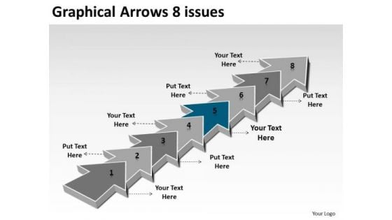 Graphical Arrows 8 Issues Ppt 6 Engineering Process Flow Chart PowerPoint Slides