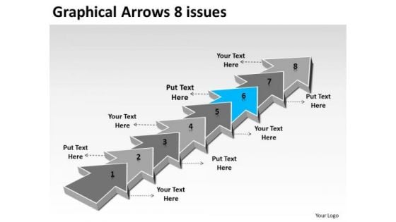 Graphical Arrows 8 Issues Ppt 7 Create Flow Chart PowerPoint Templates