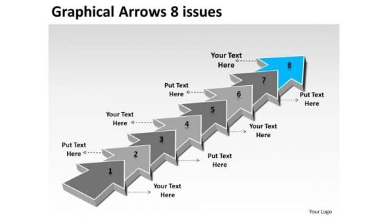 Graphical Arrows 8 Issues Ppt 9 Flow Chart Maker Free PowerPoint Slides