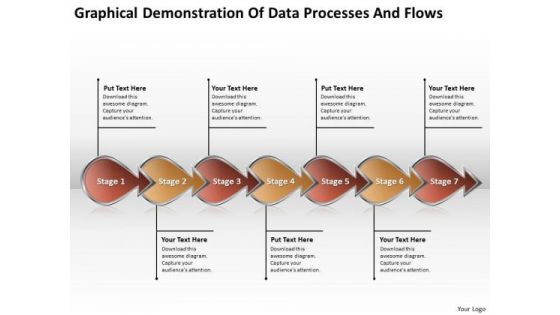 Graphical Demonstration Of Data Processes And Flows Circuit Drawing PowerPoint Slides