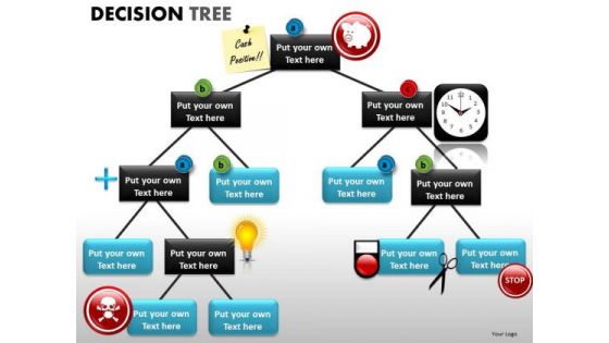 Graphical Display Decision Tree PowerPoint Slides And Ppt Templates