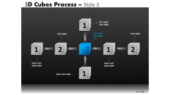 Graphical Flowchart Diagram PowerPoint Slides