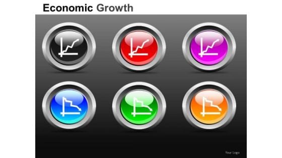 Graphs Going Up Or Down PowerPoint Icons