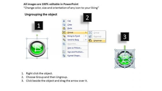 Graphs Going Up Or Down PowerPoint Icons