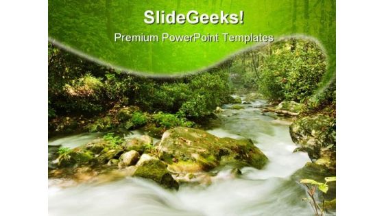 Great Smoky Mountains Nature PowerPoint Templates And PowerPoint Backgrounds 0611