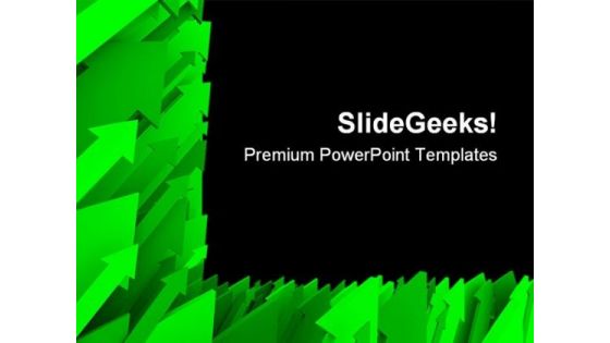 Green Arrow Background PowerPoint Themes And PowerPoint Slides 0611