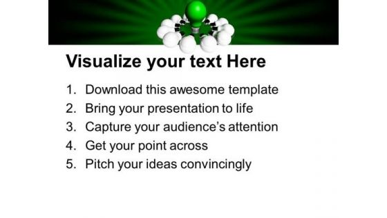 Green Bulb PowerPoint Templates And PowerPoint Themes 1012