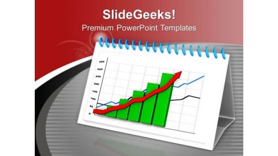 Green Business Graph PowerPoint Templates Ppt Backgrounds For Slides 0413