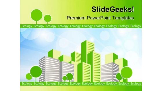 Green City Environment PowerPoint Templates And PowerPoint Backgrounds 0511