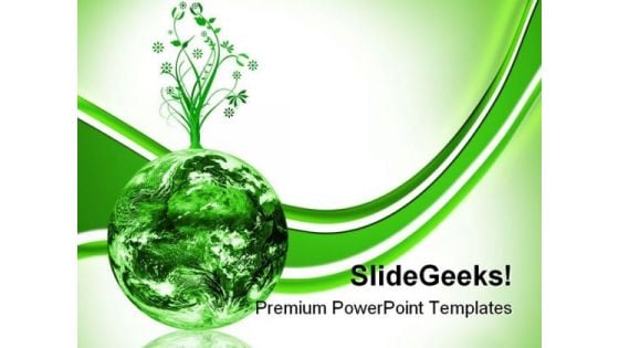 Green Earth Concept Environment PowerPoint Themes And PowerPoint Slides 0211