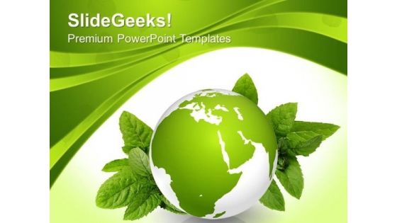 Green Earth Nature Geographical PowerPoint Templates And PowerPoint Themes 0712