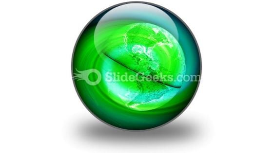 Green Earth PowerPoint Icon C Green Earth PowerPoint Icon C