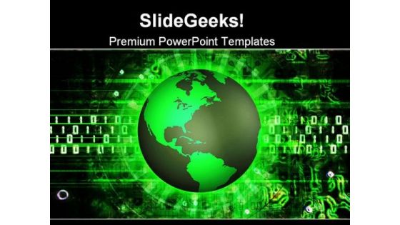 Green Earth Technology PowerPoint Templates And PowerPoint Backgrounds 0611