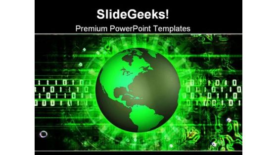Green Earth Technology PowerPoint Themes And PowerPoint Slides 0611