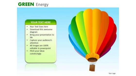 Green Energy Balloon PowerPoint Ppt Templates