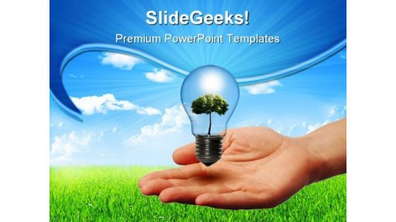 Green Energy Concept Nature PowerPoint Templates And PowerPoint Backgrounds 0211