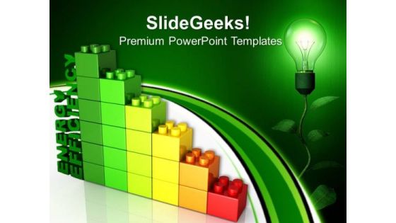 Green Energy Efficiency Lego Symbol PowerPoint Templates And PowerPoint Themes 0612