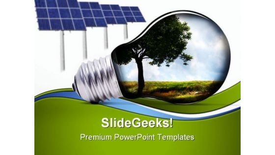 Green Energy Environment PowerPoint Themes And PowerPoint Slides 0811