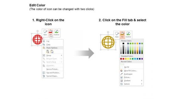 Green Energy Icons For Cfl Plant And Globe Ppt Slides Graphics