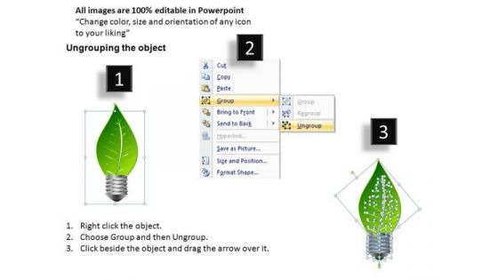 Green Energy Light Icons PowerPoint Slides And Ppt Diagrams Templates