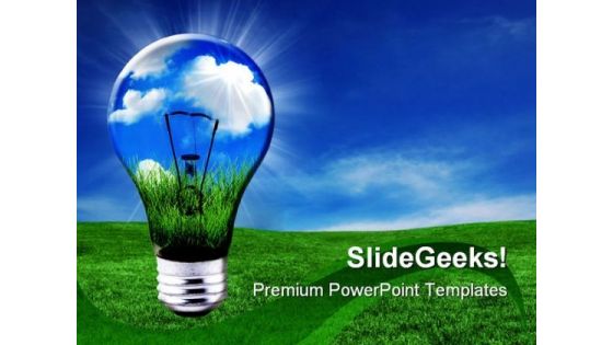 Green Energy Solutions Nature PowerPoint Themes And PowerPoint Slides 0511