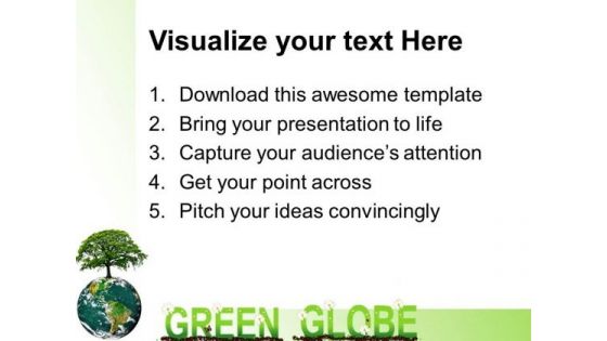 Green Globe Environment PowerPoint Templates And PowerPoint Themes 0312