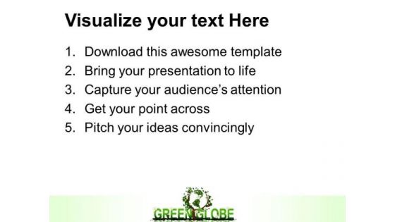 Green Globe Environment PowerPoint Templates And PowerPoint Themes 0512