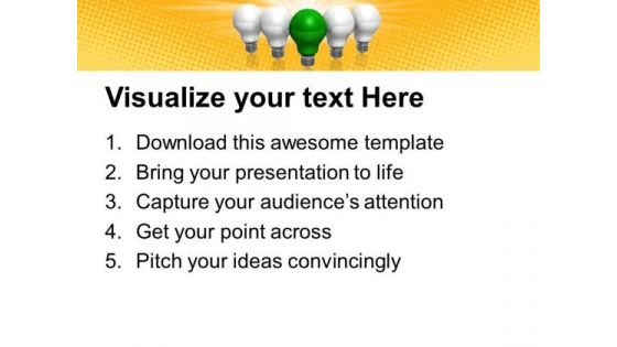 Green Idea Technology PowerPoint Templates And PowerPoint Themes 0712